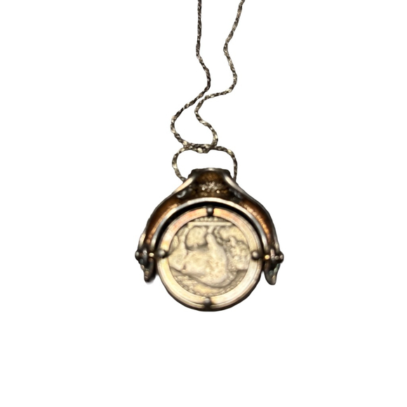 Vtg Buffalo Indian Head Nickel 19 In Necklace - Picture 3 of 7